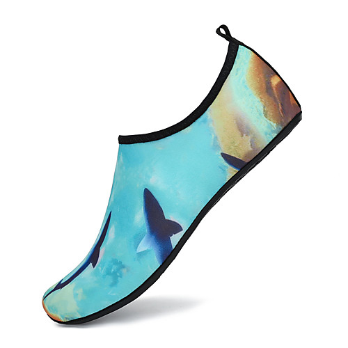 

Women's Trainers / Athletic Shoes 2020 Summer Flat Heel Round Toe Basic Athletic Flower Animal Patterned Elastic Fabric Yoga / Water Shoes Light Blue