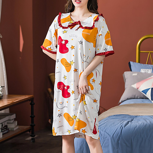 

Women's Round Neck Loungewear Pajamas Geometric