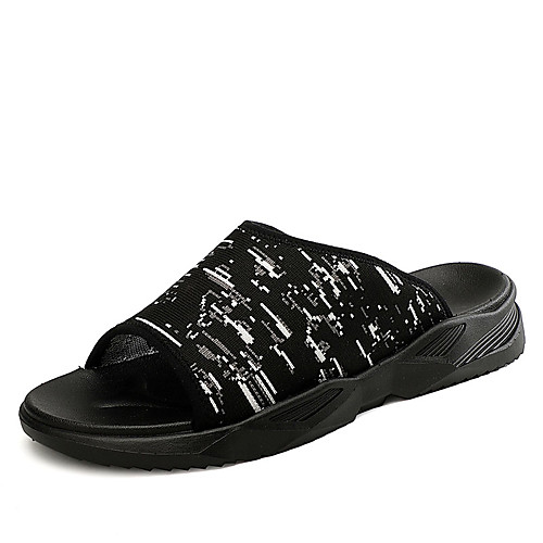 

Men's Summer Classic / British Daily Outdoor Slippers & Flip-Flops Walking Shoes Cotton Breathable Wear Proof Black / Burgundy / Green