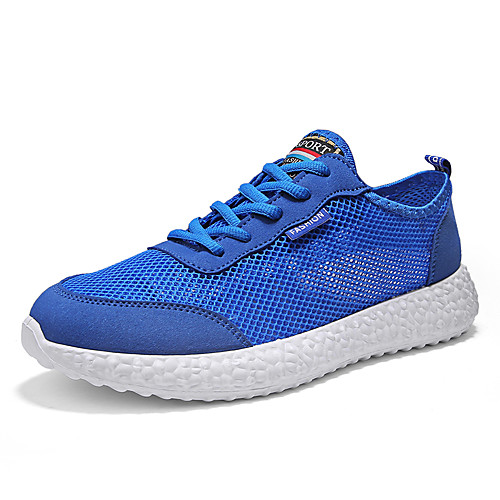 

Men's Fall / Spring & Summer Sporty / Casual Daily Outdoor Trainers / Athletic Shoes Running Shoes / Walking Shoes Mesh Breathable Non-slipping Shock Absorbing Black / Blue / Gray Color Block
