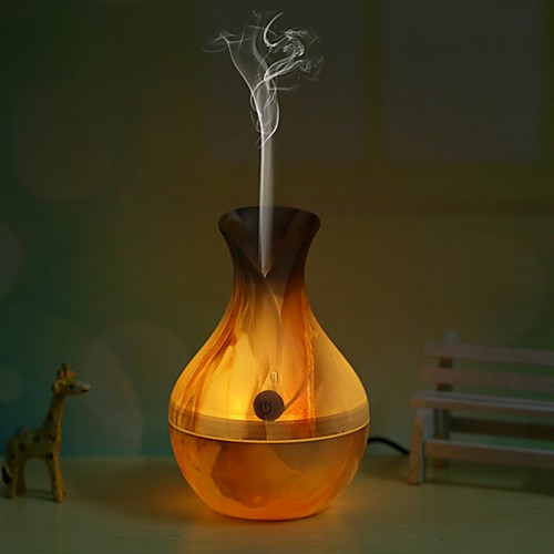 

Marble Grain Electric Air Humidifier Ultrasonic Essential Oil Diffuser Aroma Treatment LED Night Light USB Port Quiet Air Purifier