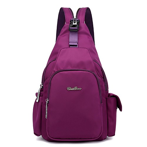 

Women's Zipper Polyester Crossbody Bag Solid Color Wine / Purple / Black