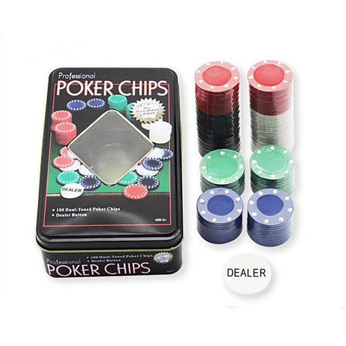 

Casino Token Texas Hold'em Set Vegas Theme Plastic Stainless Steel / Iron Chips for Adults Men's Women's