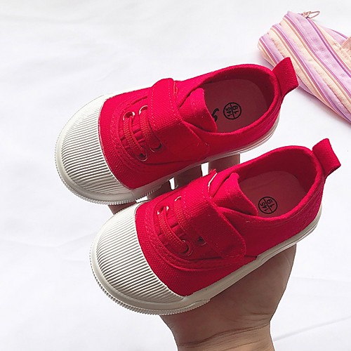 

Boys' Comfort Canvas Sneakers / Flats Big Kids(7years ) White / Black / Red Spring