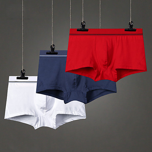 

Men's Sports Underwear Boxer Brief Trunks 1pc Cotton Sports Shorts Underwear Shorts Bottoms Running Walking Jogging Training Breathable Quick Dry Soft Fashion White Black Red Apricot Dark Blue Gray