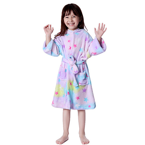 

Kid's Kigurumi Pajamas Bathrobe Oodie Unicorn Flying Horse Onesie Pajamas Flannelette Purple Cosplay For Boys and Girls Animal Sleepwear Cartoon Festival / Holiday Costumes