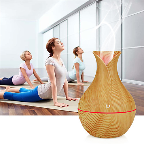 

USB Wood Grain Essential Oil Diffuser Ultrasonic Air Humidifier Household Aroma Diffuser Aromatherapy Mist Maker with Light