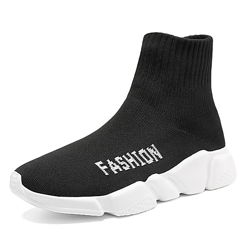 

Men's Fall Classic Daily Trainers / Athletic Shoes Tissage Volant Breathable Black Slogan