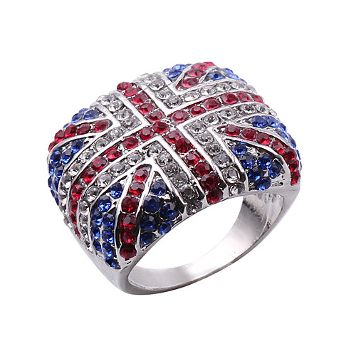 

Men's Band Ring 1pc Silver Alloy Round Punk Street Jewelry Mixed Color Wearable Environmental