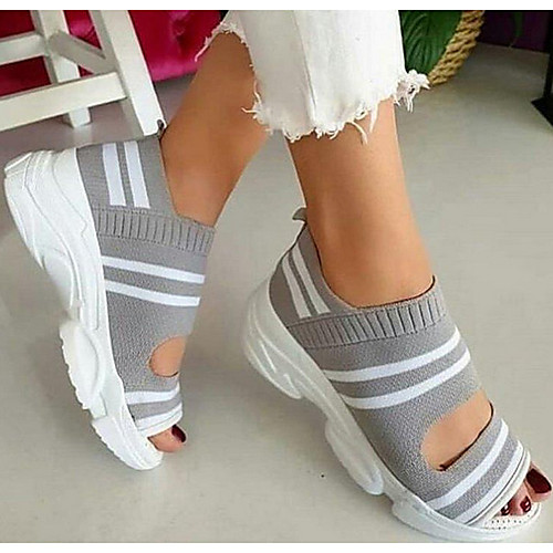 

Women's Sandals Flat Sandal Summer Flat Heel Round Toe Daily Tissage Volant Black / Yellow / Green