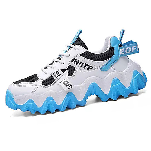 

Men's Summer Sporty Athletic Trainers / Athletic Shoes Running Shoes Mesh / PU Non-slipping Black and White / Black / Red / White / Blue