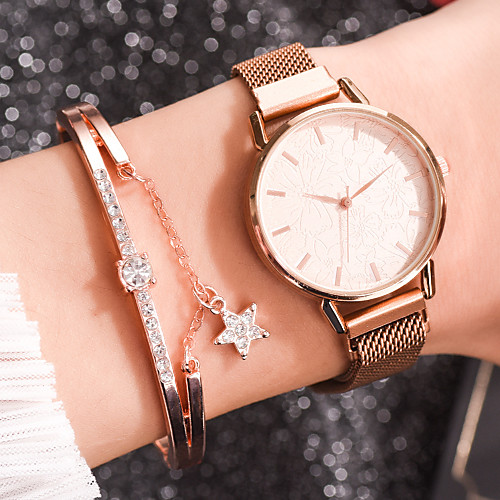 

Women's Quartz Watches Fashion Rose Gold Alloy Chinese Quartz Rose Gold White Black Adorable 1 pc Analog One Year Battery Life