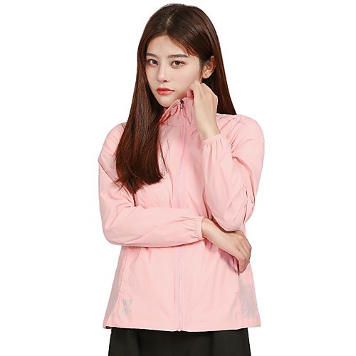 

Women's Full Zip Track Jacket Hoodie Jacket Running Jacket Hooded Running Walking Fitness UV Sun Protection UPF50 Sportswear Jacket Top Long Sleeve Activewear Micro-elastic / Windbreaker