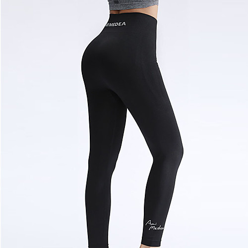 

Women's High Waist Yoga Pants Fashion Black Running Fitness Gym Workout Tights Leggings Sport Activewear Quick Dry Butt Lift Tummy Control High Elasticity Skinny