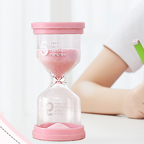 

5-minute cooking hourglass timer home creative ornaments small hourglass Macaron color 9.6cm4.9cm