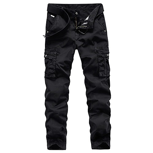 

Men's Hiking Pants Hiking Cargo Pants Summer Outdoor Breathable Quick Dry Soft Sweat-wicking Cotton Pants / Trousers Bottoms Running Camping / Hiking Hunting Black Khaki Dark Green 29 30 31 32 33