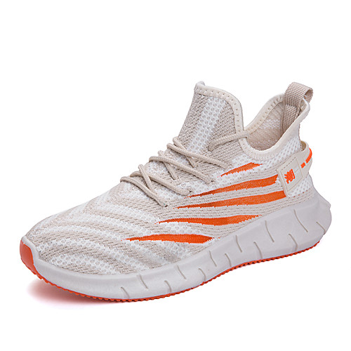 

Men's Fall / Spring & Summer Sporty / Casual Daily Outdoor Trainers / Athletic Shoes Running Shoes / Walking Shoes Tissage Volant Breathable Non-slipping Shock Absorbing White / Black / Beige Color