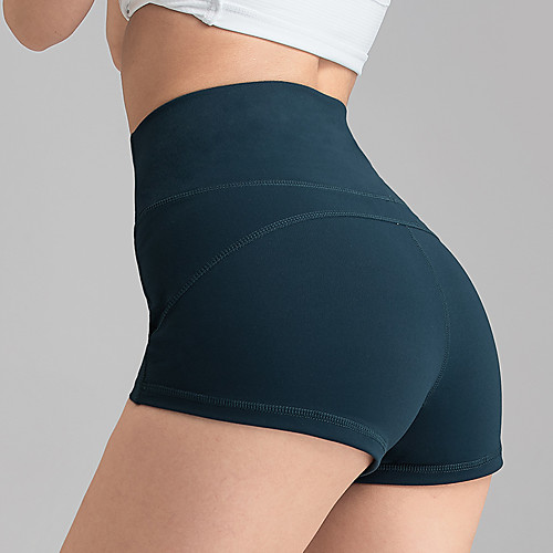 

Women's High Waist Yoga Shorts Black Purple Green Purplish Grey Gray Nylon Running Fitness Gym Workout Shorts Sport Activewear Breathable Tummy Control Butt Lift Moisture Wicking High Elasticity