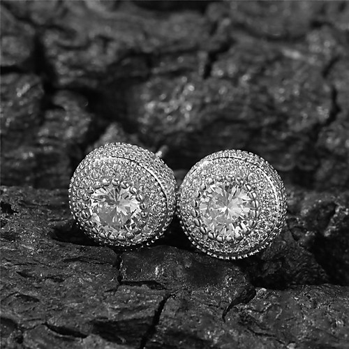 

Men's Women's AAA Cubic Zirconia Earrings Luxury Trendy Fashion Earrings Jewelry Gold / Silver For Party Evening Formal Date Street Festival