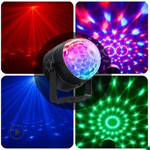 

LED Stage Lights Galaxy Starry Sky LED Lighting Light Up Toy Glow 3W Kid's Adults for Birthday Gifts and Party Favors 2 pcs