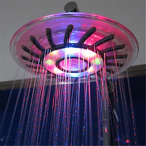 

LED Shower Head Color Changing 2 Water Mode 7 Color Glow Light Automatically Changing Handheld Showerhead