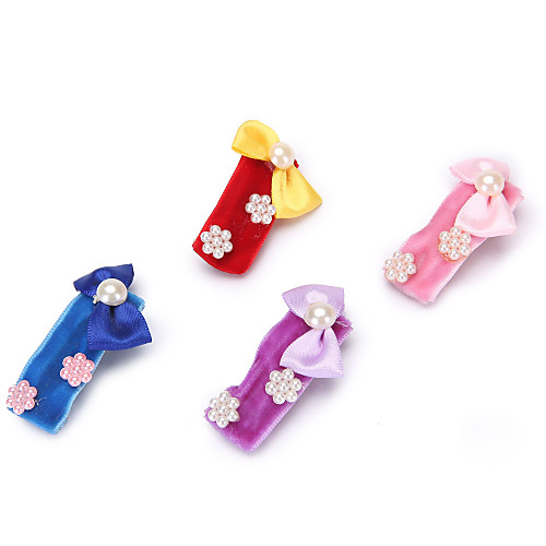 

Dog Cat Pets Ornaments Cute and Cuddly For Dog / Cat Bowknot Cartoon Casual Cute Casual / Daily Color Block Animal Cartoon Fabric Rainbow 8pcs