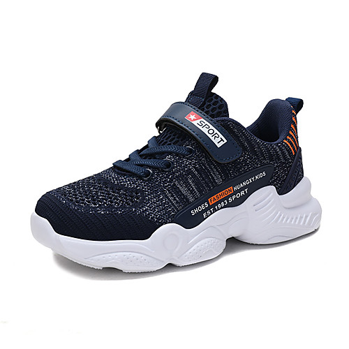 

Boys' Comfort Knit Trainers / Athletic Shoes Little Kids(4-7ys) / Big Kids(7years ) Running Shoes / Walking Shoes Black / Dark Blue Summer / Fall / Rubber