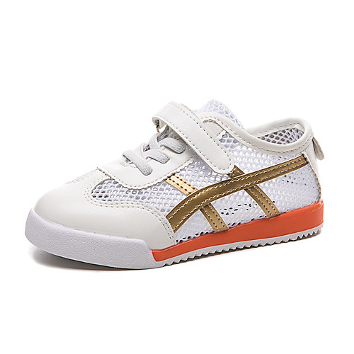 

Boys' Comfort Mesh Trainers / Athletic Shoes Little Kids(4-7ys) / Big Kids(7years ) Running Shoes / Walking Shoes Gold / Blue Summer / Fall / Color Block / Rubber