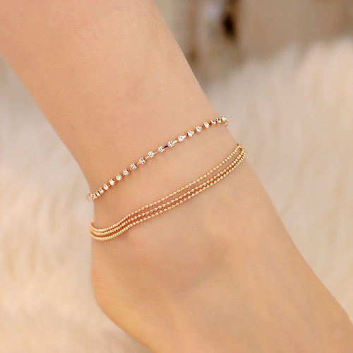 

Anklet Elegant Trendy Ethnic Women's Body Jewelry For Date Birthday Party Alloy Wedding Friends Gold Silver 1 Piece