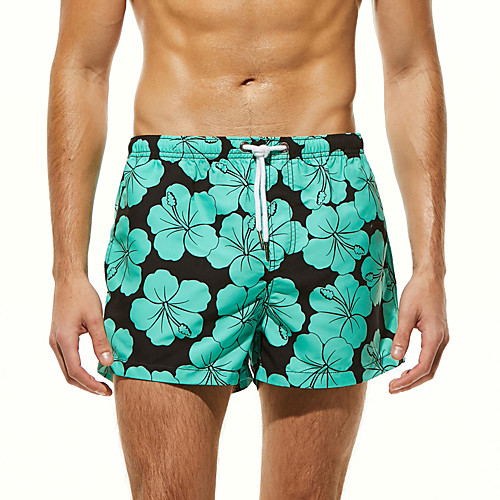 

SEOBEAN Men's Swim Shorts Swim Trunks Bottoms Quick Dry Drawstring - Swimming Surfing Painting Spring Summer / Micro-elastic