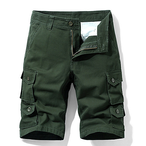 

Men's Basic Daily Loose Shorts Tactical Cargo Pants - Solid Colored Summer Black Army Green Khaki US32 / UK32 / EU40 / US36 / UK36 / EU44 / US38 / UK38 / EU46