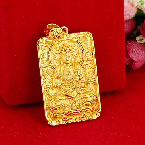 

Men's Pendant Necklace Buddha Asian Unique Design Ethnic Copper Gold 0 cm Necklace Jewelry For