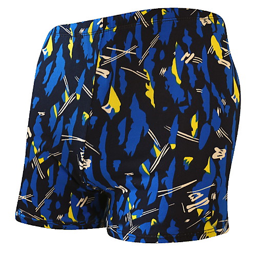 

Men's Blue Swim Trunk Bottoms Swimwear Swimsuit - 3D Print Quick Dry L XL XXL Blue