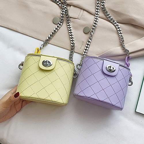 

Women's PU Crossbody Bag Solid Color White / Black / Purple