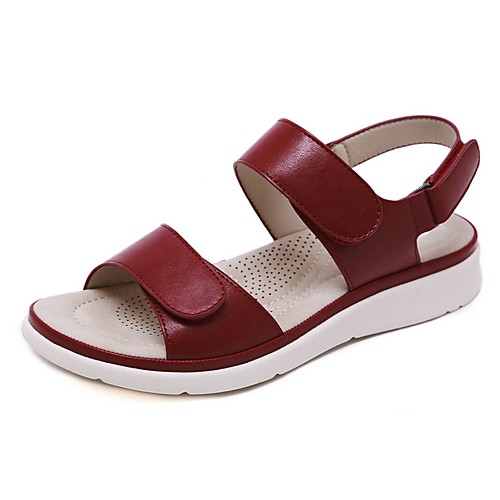 

Women's Sandals Summer Stiletto Heel Open Toe Daily PU Almond / Black / Red