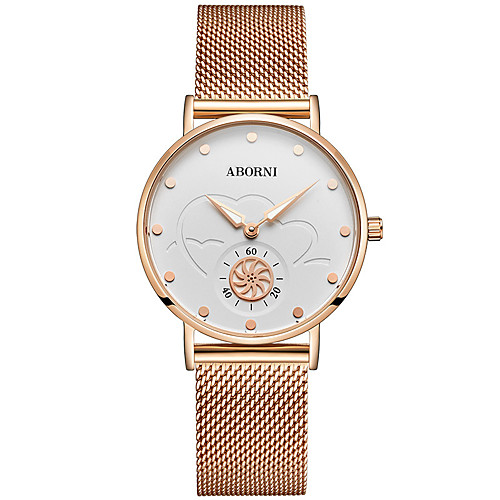 

Women's Mechanical Watch Casual Fashion Stainless Steel Automatic self-winding Rose Gold Rose Red Water Resistant / Waterproof Casual Watch Adorable Analog