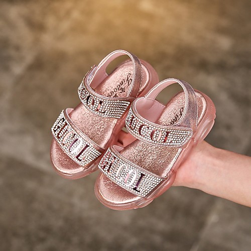 

Girls' LED Shoes PVC Sandals Little Kids(4-7ys) Pink / Silver Summer