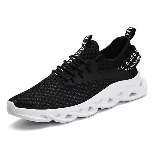 

Men's Summer / Fall Sporty / Casual Daily Outdoor Trainers / Athletic Shoes Running Shoes / Walking Shoes Tissage Volant Breathable Non-slipping Wear Proof White / Black / Light Green