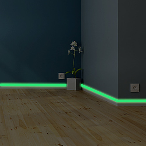 

5m Luminous Band Baseboard Wall Sticker Living Room Bedroom Eco-friendly Home Decoration Decal Glow In The Dark Diy Strip Stickers