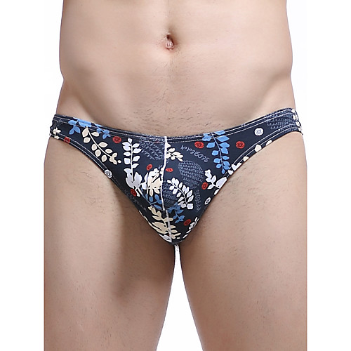 

Men's Print G-string Underwear - Normal Low Waist White Blue Red S M L
