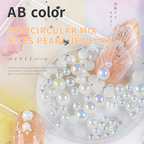 

1 pcs High Transparency / Creative / Wearproof Pearl Pearls For Finger Nail Creative nail art Manicure Pedicure Party / Evening / Daily / Festival Aristocrat Lolita / Romantic