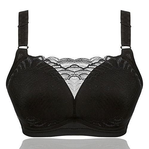 

Women's Seamless Wireless Full Coverage Bra Black Red Blushing Pink