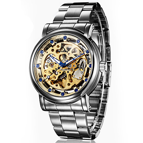 

Mechanical Watch Automatic self-winding Stainless Steel Water Resistant / Waterproof Analog Minimalist Fashion - GoldenSilver Silver