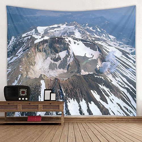 

Caldera View Printed Tapestry Decor Wall Art Tablecloths Bedspread Picnic Blanket Beach Throw Tapestries Colorful Bedroom Hall Dorm Living Room Hanging