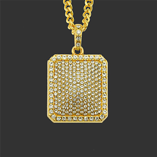 

Pendant Necklace Chain Necklace Punk European Rock Hip Hop Chrome Gold Silver 76 cm Necklace Jewelry For Masquerade Street Birthday Party Beach Festival