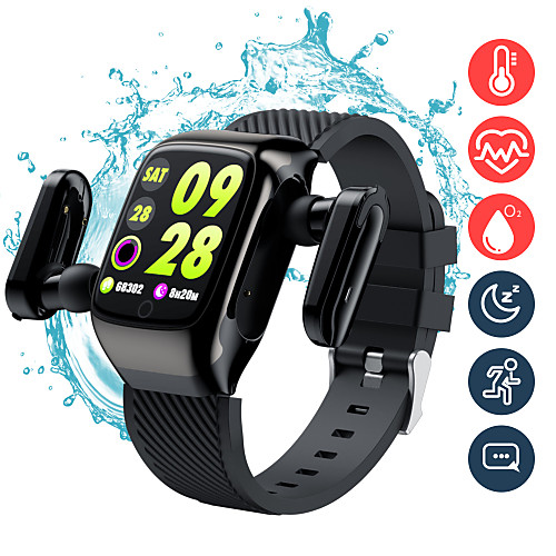 

696 S300 Unisex Smartwatch Smart Wristbands Android iOS Bluetooth Heart Rate Monitor Blood Pressure Measurement Sports Hands-Free Calls Information Stopwatch Pedometer Call Reminder Activity Tracker