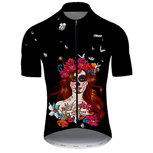 

21Grams Men's Short Sleeve Cycling Jersey Black / Red Bike Top Mountain Bike MTB Road Bike Cycling Breathable Sports Clothing Apparel / Micro-elastic