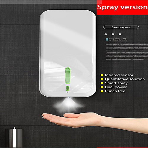 

1500ML High Quality Automatic Alcohol Sanitizer Dispenser Infrared Sensor Touchless Liquid Gel Water Spray Dispenser