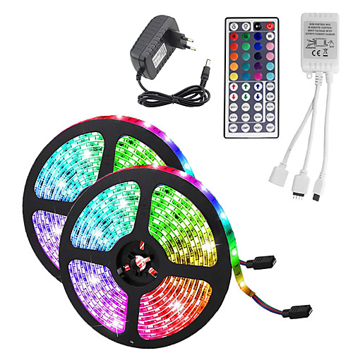 

KWB 10m Flexible LED Light Strips 600 LEDs 3528 SMD 8mm RGB Waterproof Remote Control / RC Cuttable / IP65 / Dimmable / Linkable / Suitable for Vehicles / Color-Changing
