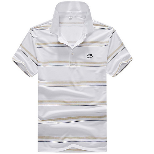 

Men's Solid Colored Polo Basic Daily White / Black / Green / Navy Blue